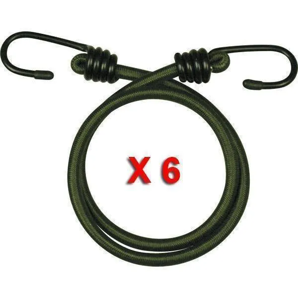 30 Olive Elastic Bungees