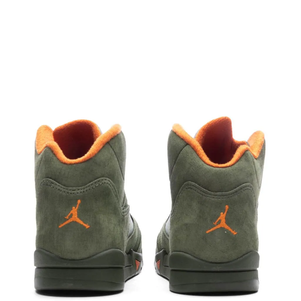 Air Jordan 5 Retro 'Olive' (PS) - Army Olive/Solar Orange