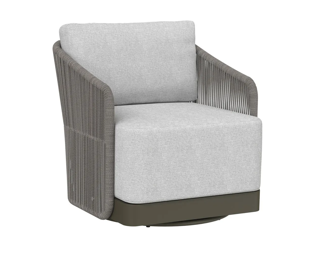 Allariz Swivel Armchair - Warm Grey