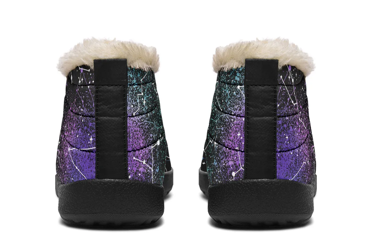 Aurora Winter Sneakers - Warm & Easy Slip-On Shoes Lined with Vegan Wool with Anti-Slip Soles