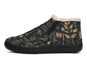 Autumn Memoir Winter Sneakers - Warm & Easy Slip-On Shoes Lined with Vegan Wool with Anti-Slip Soles