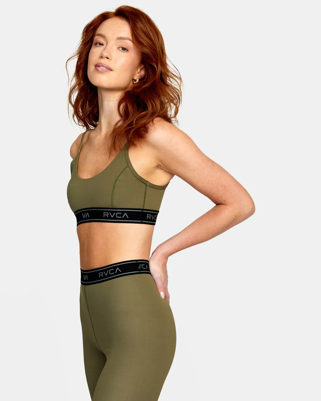 Base Sports Bra - Olive