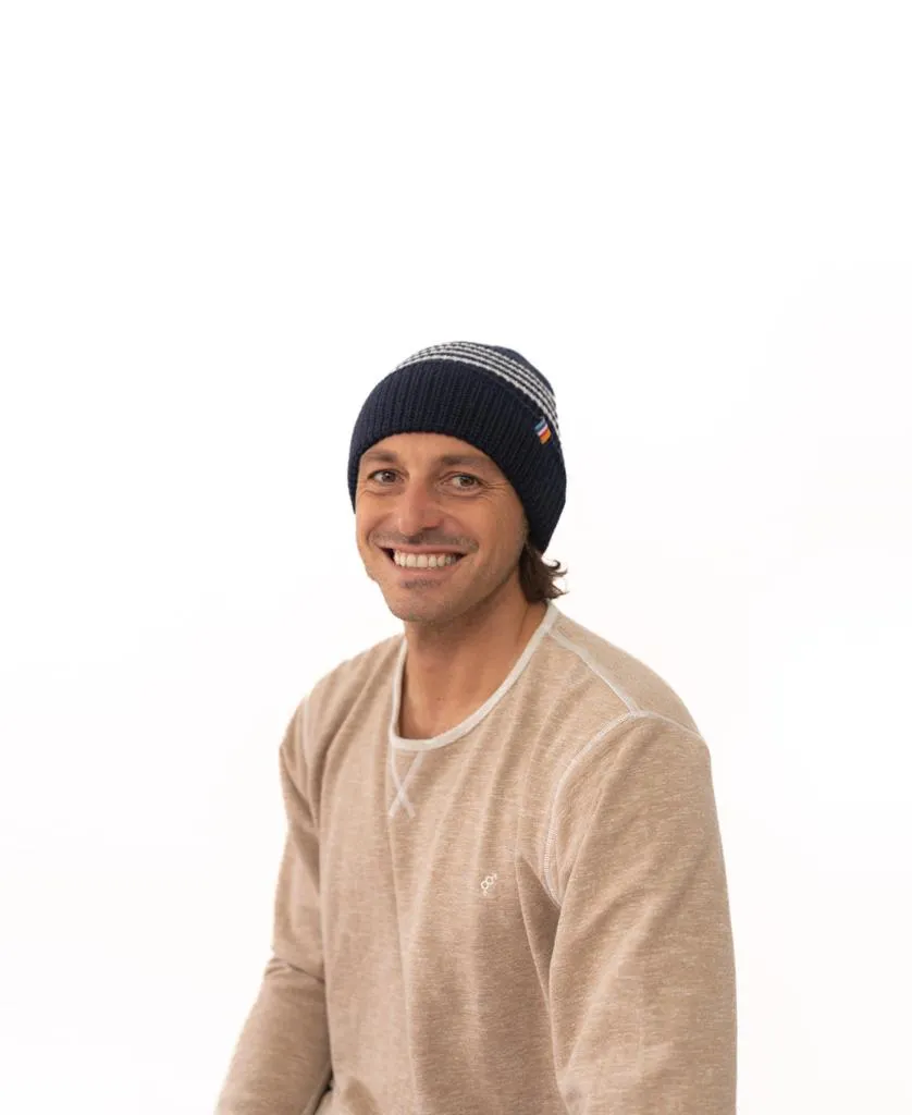 Beach Boy Wool Beanie | Navy