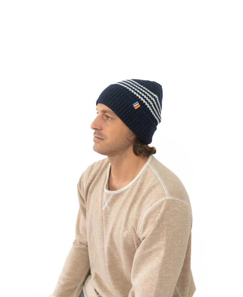 Beach Boy Wool Beanie | Navy