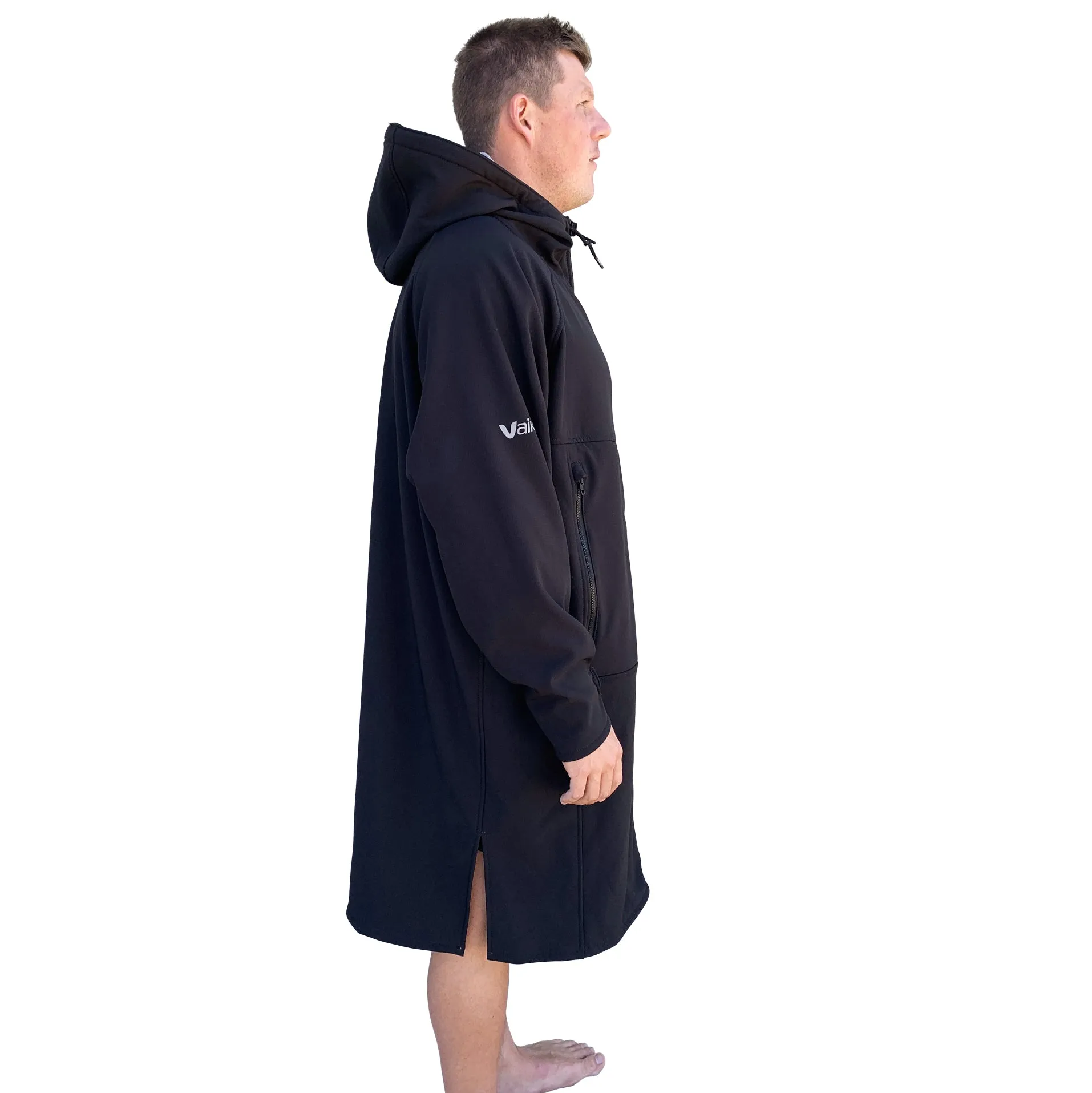 BEACH COAT - BLACK/GREY