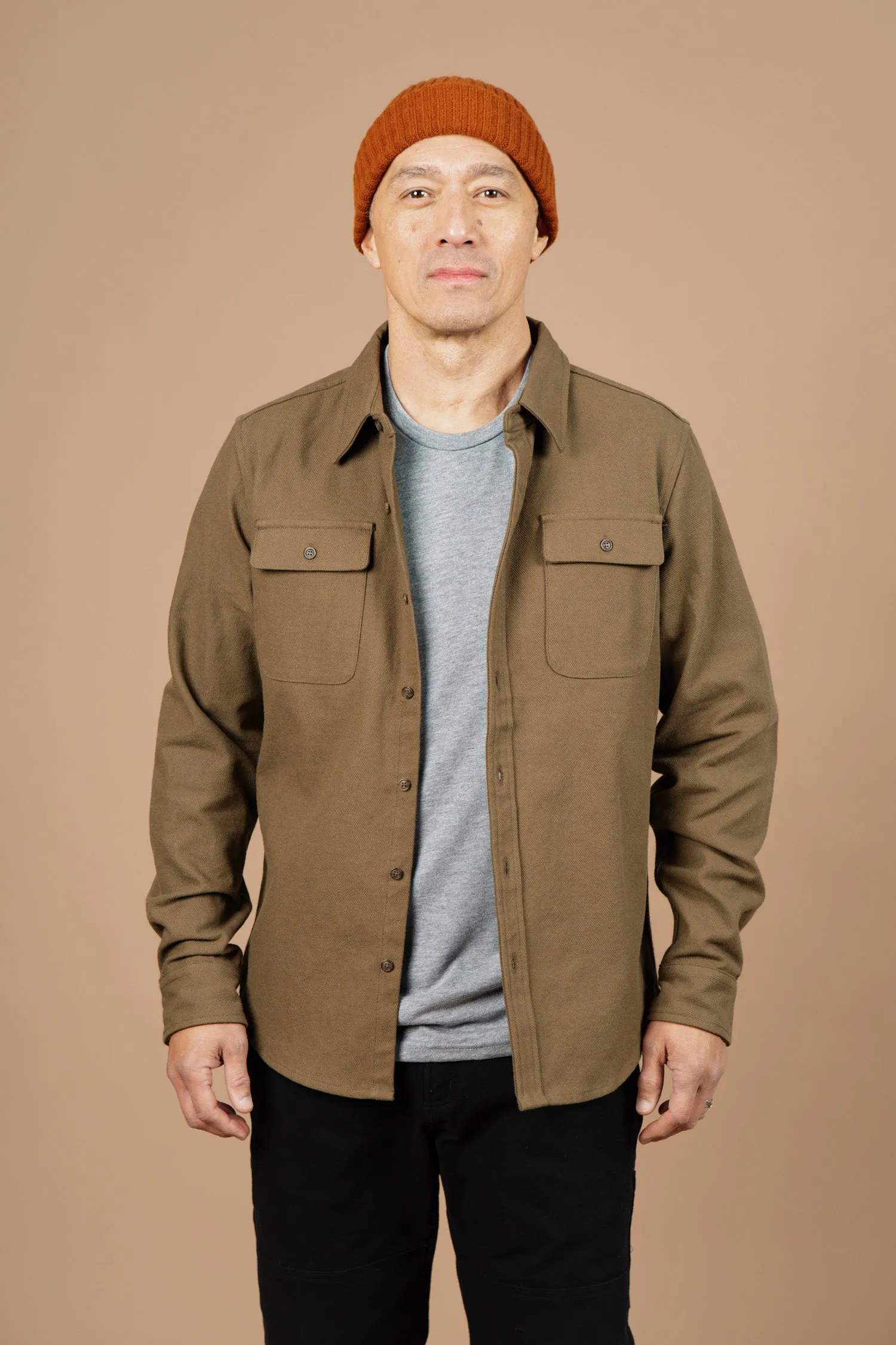 Bedford Shirt / Olive Twill