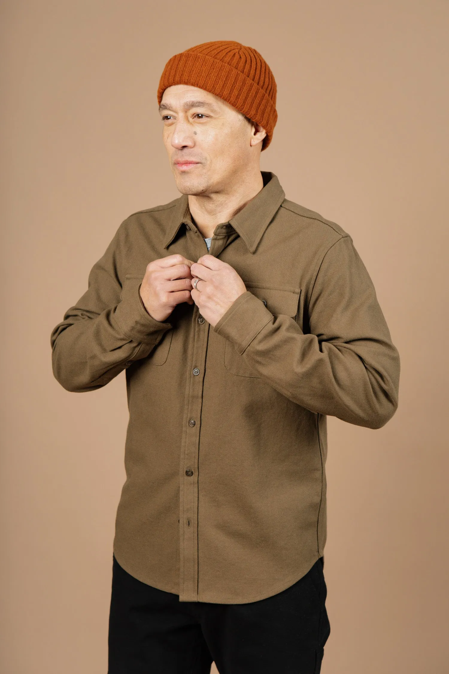 Bedford Shirt / Olive Twill