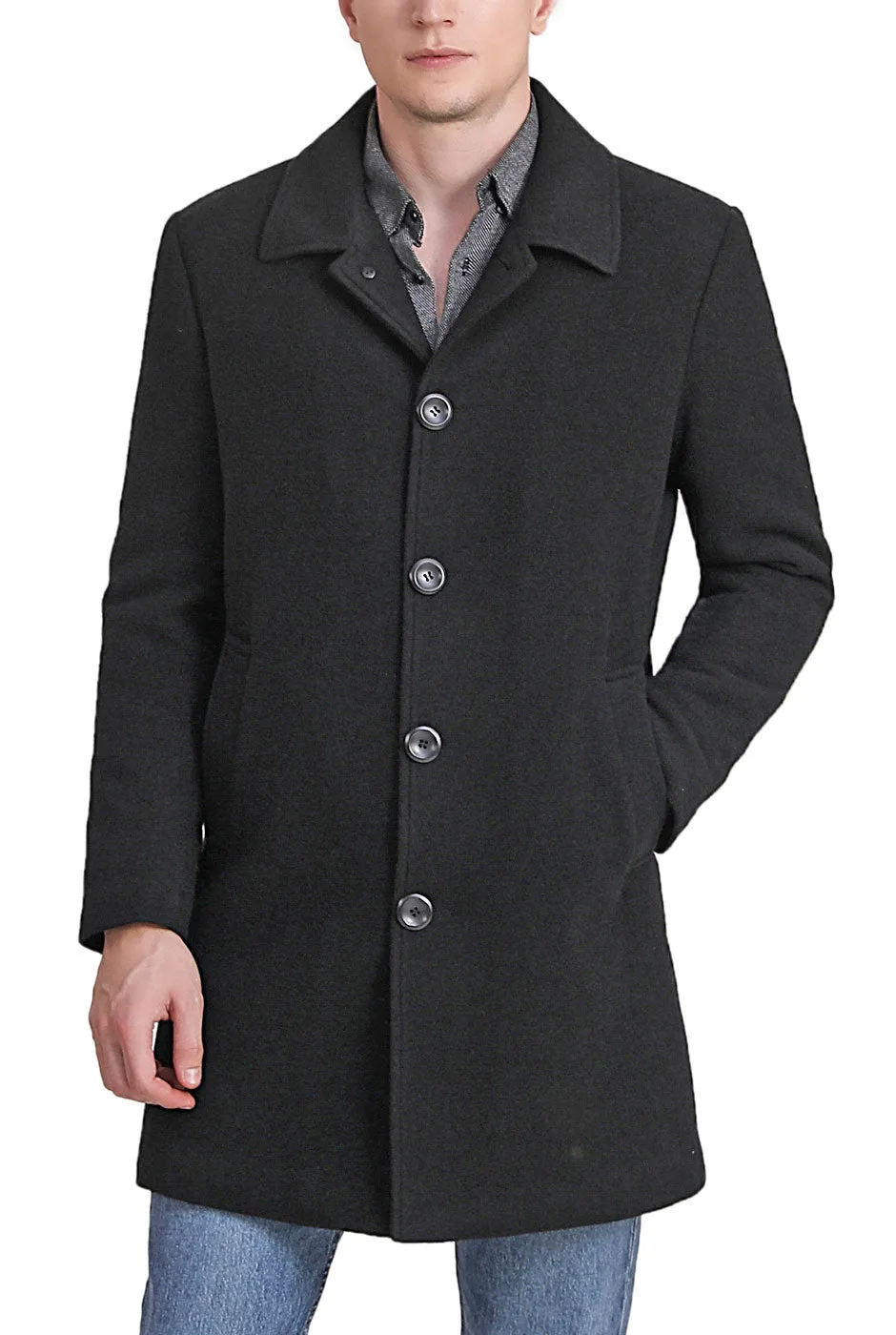 BGSD Men Baker Wool Blend Walker Coat