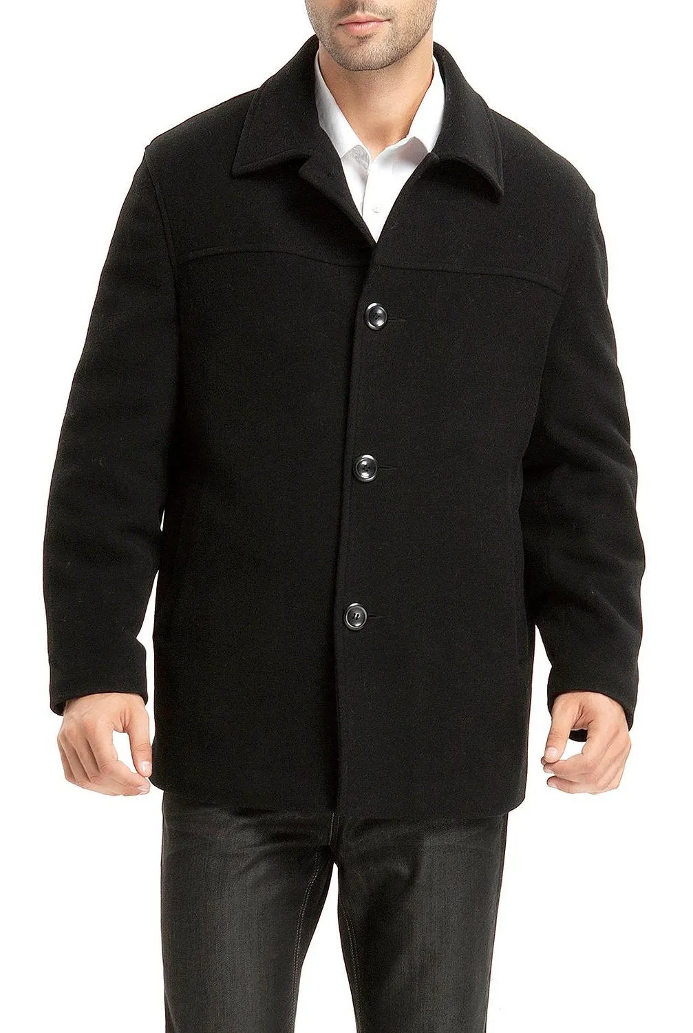 BGSD Men Matthew Wool Blend Car Coat