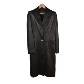 Brown Lambskin Long Coat