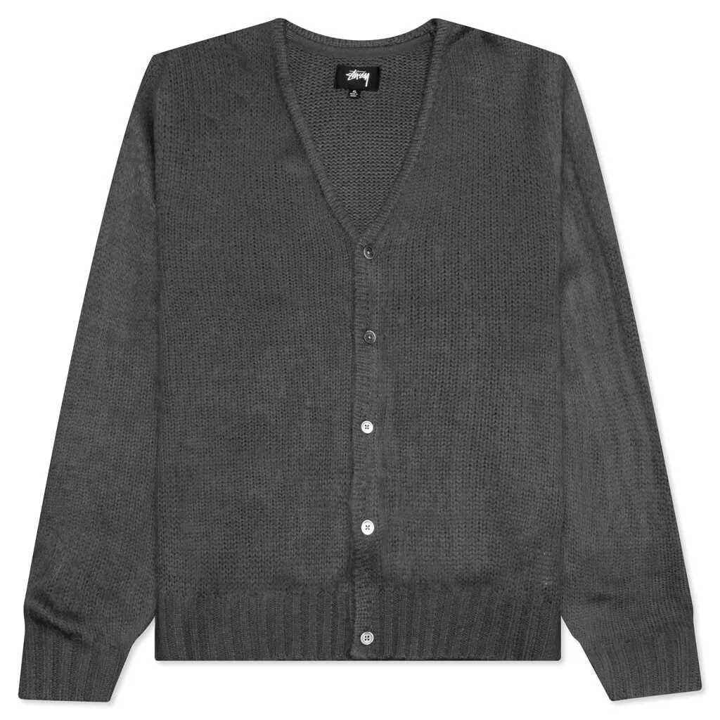 Brushed Cardigan - Charcoal