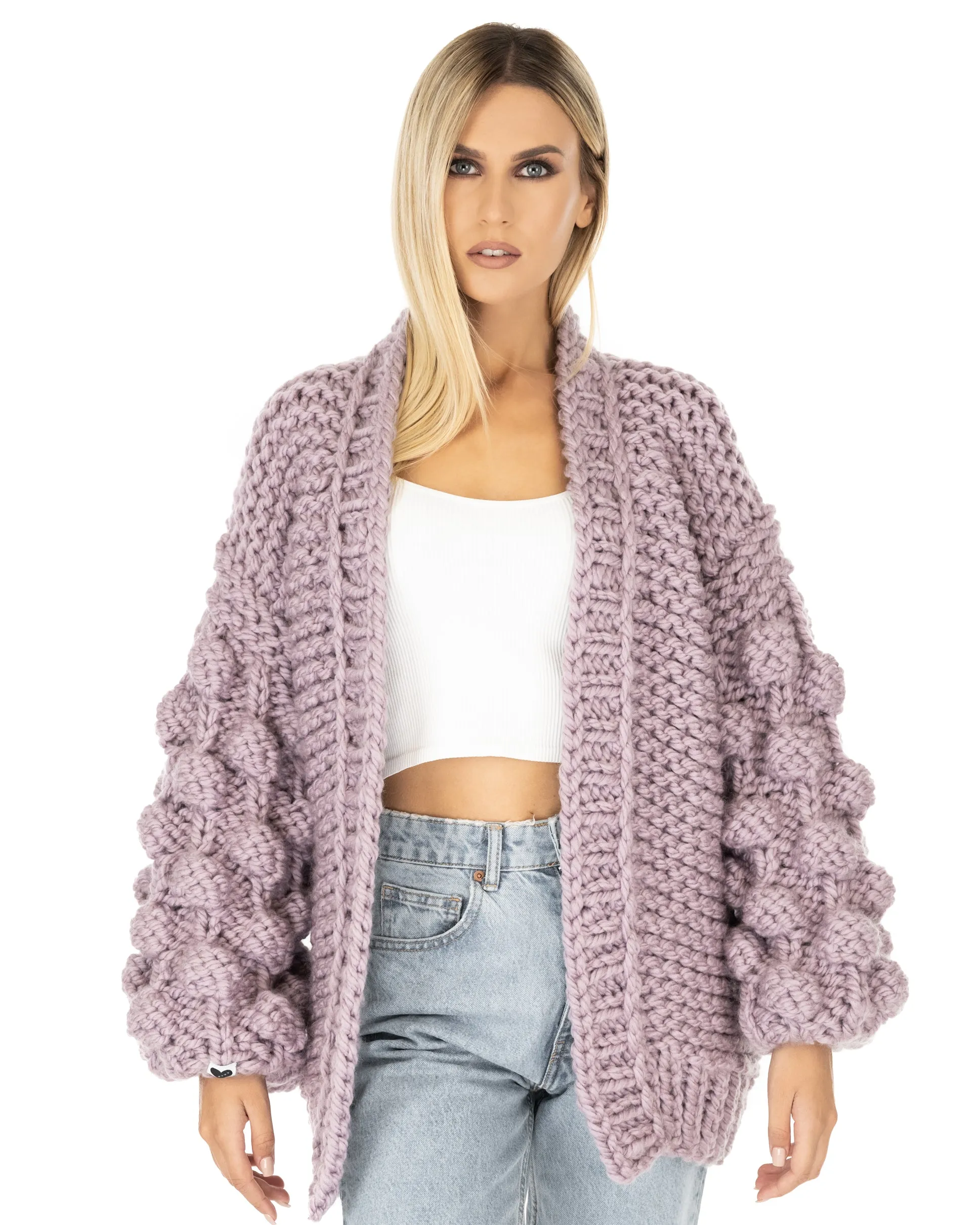 Bubble Sleeve Cardigan