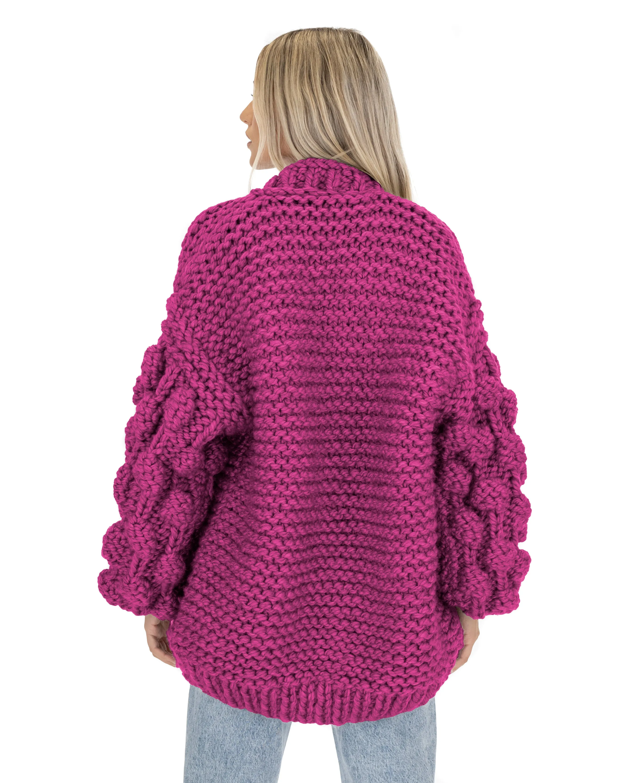 Bubble Sleeve Cardigan