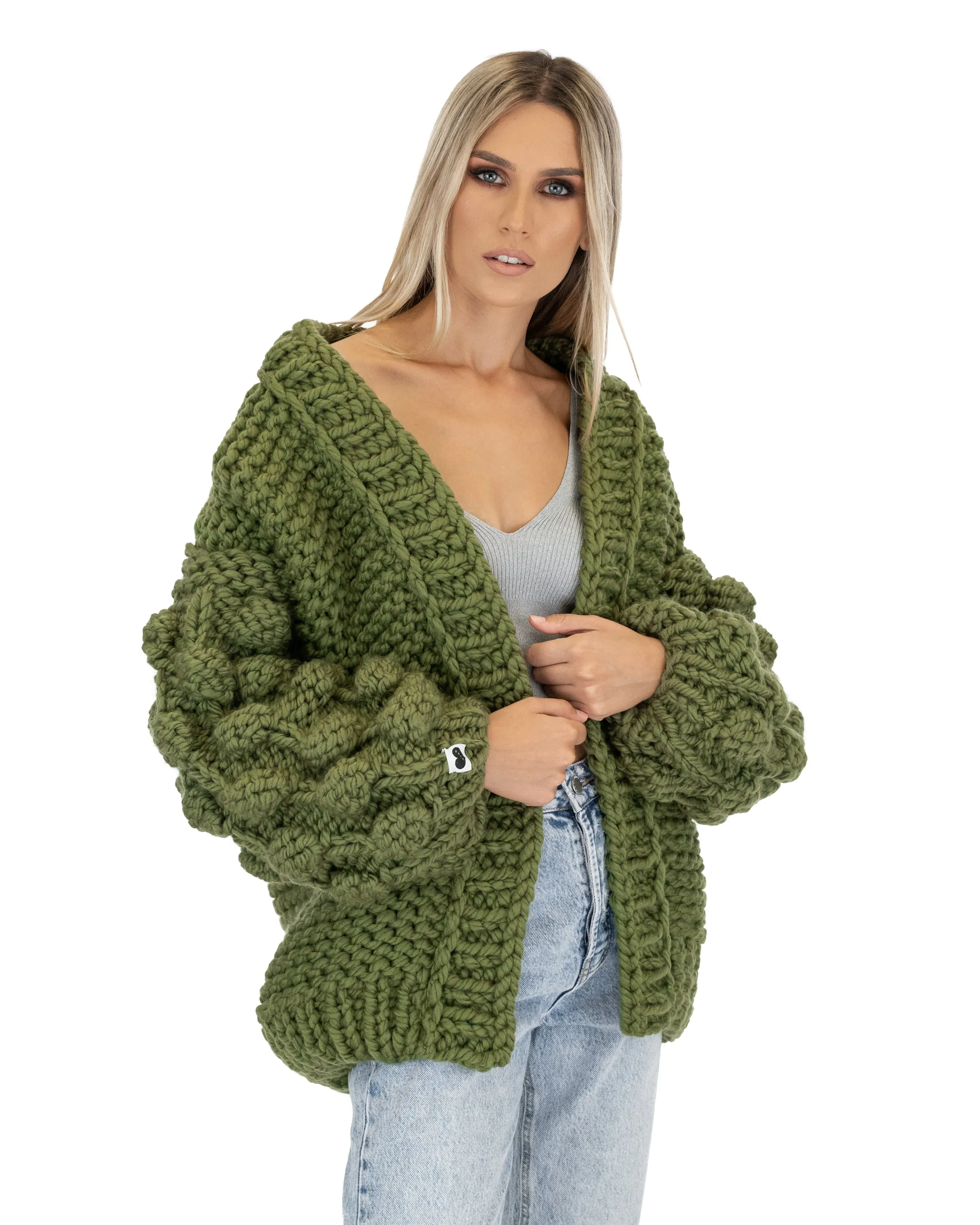 Bubble Sleeve Cardigan