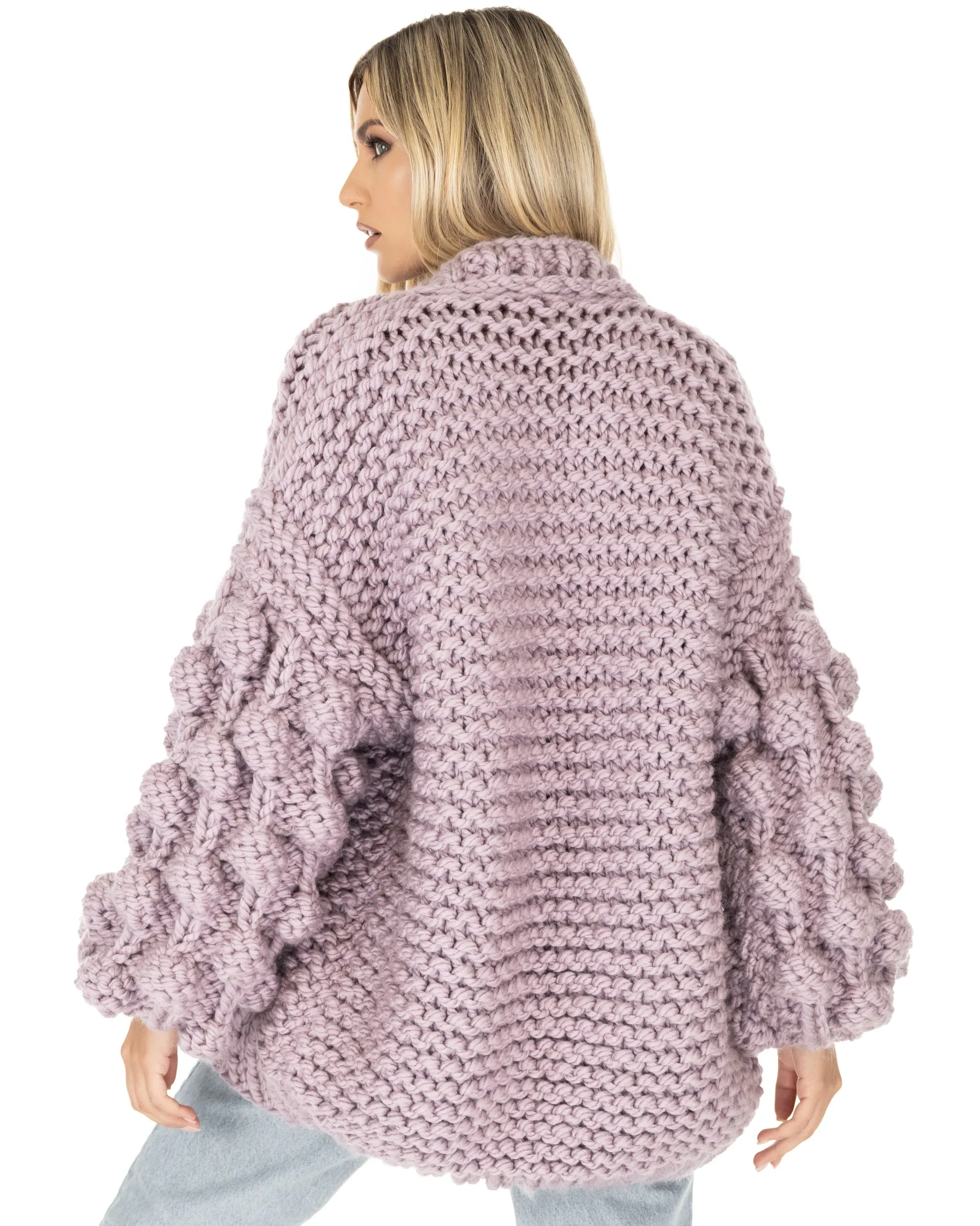 Bubble Sleeve Cardigan