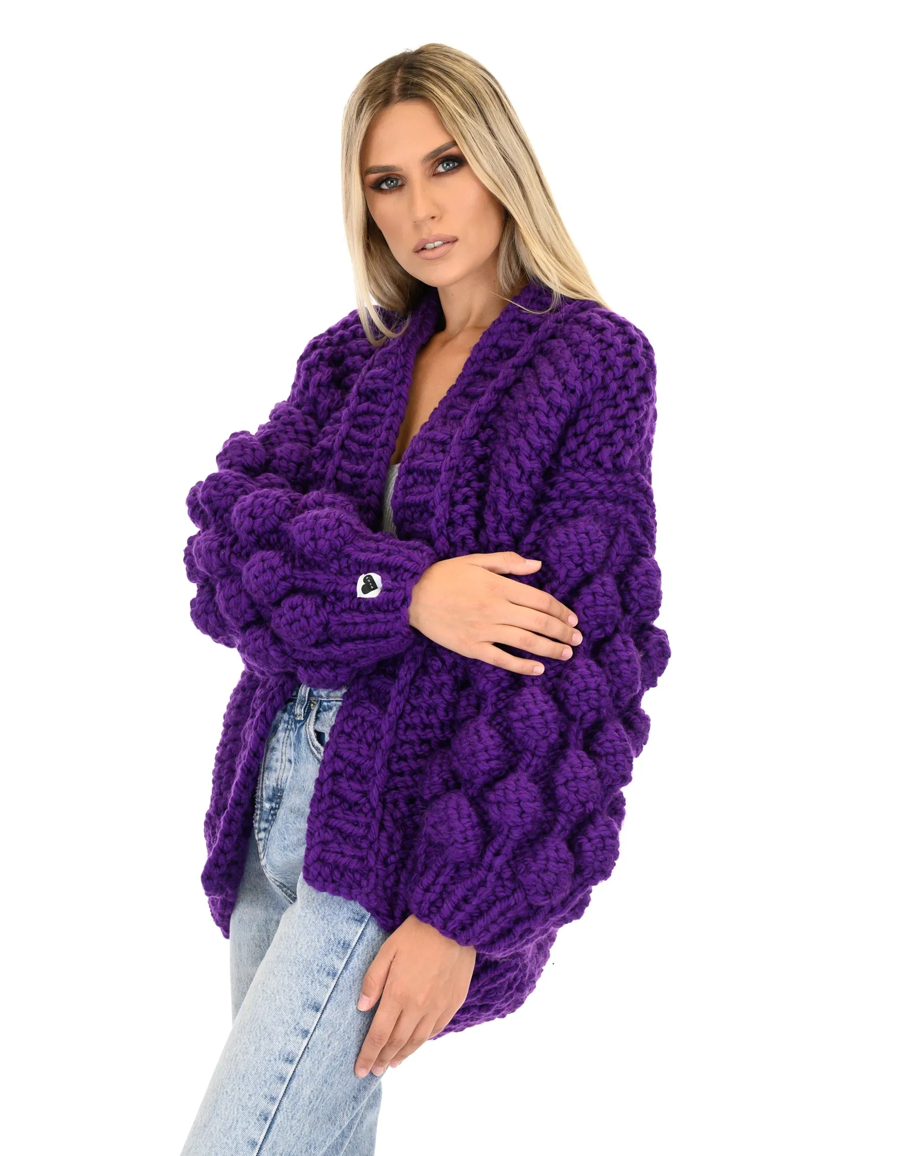 Bubble Sleeve Cardigan