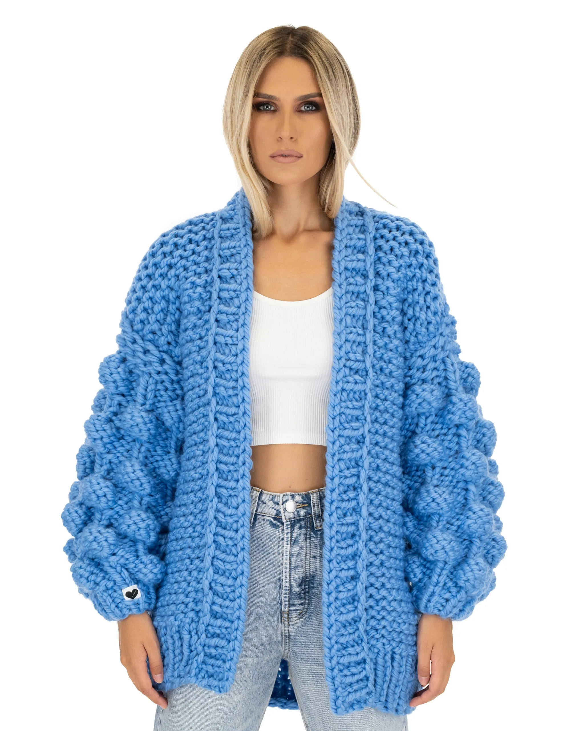 Bubble Sleeve Cardigan