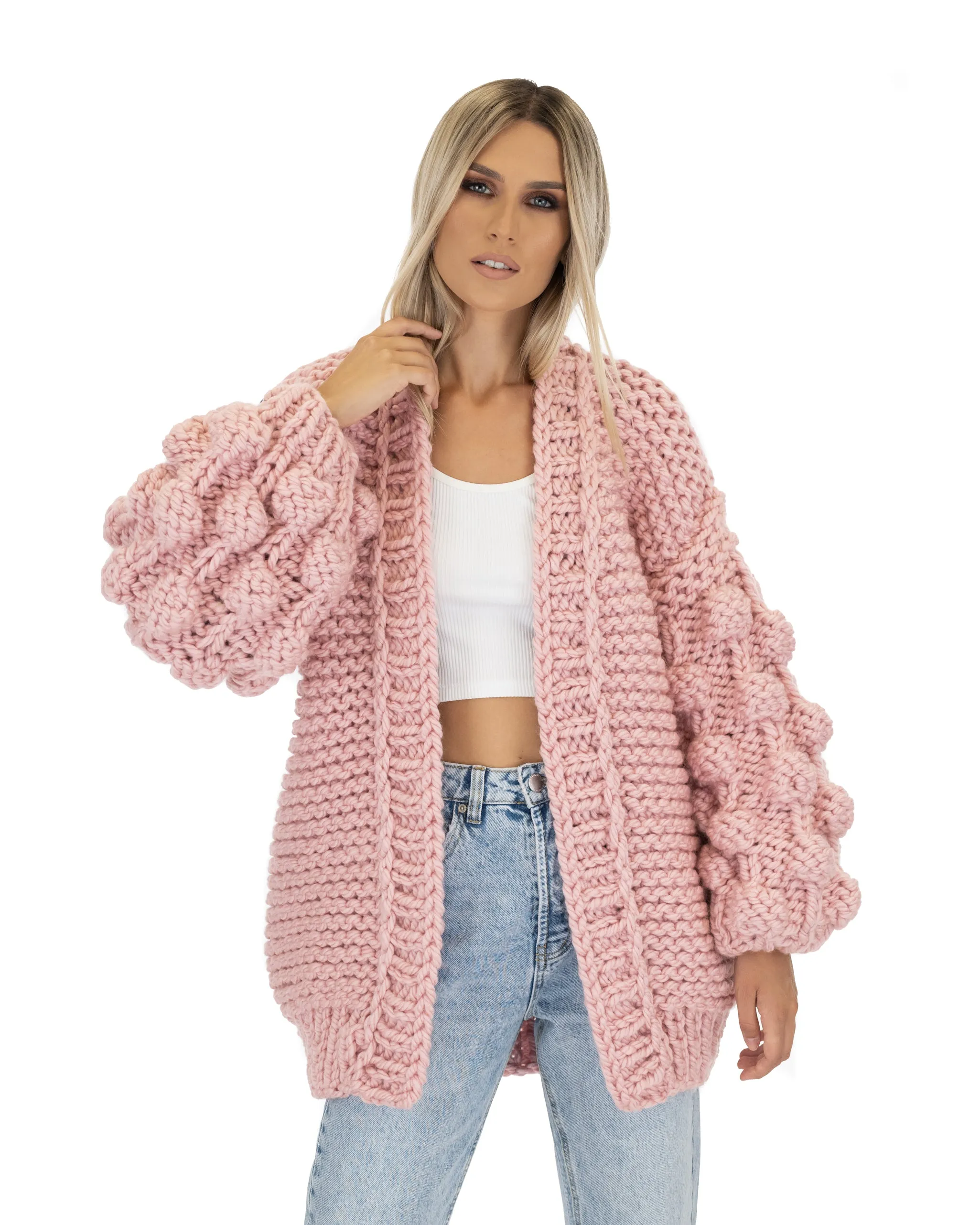 Bubble Sleeve Cardigan