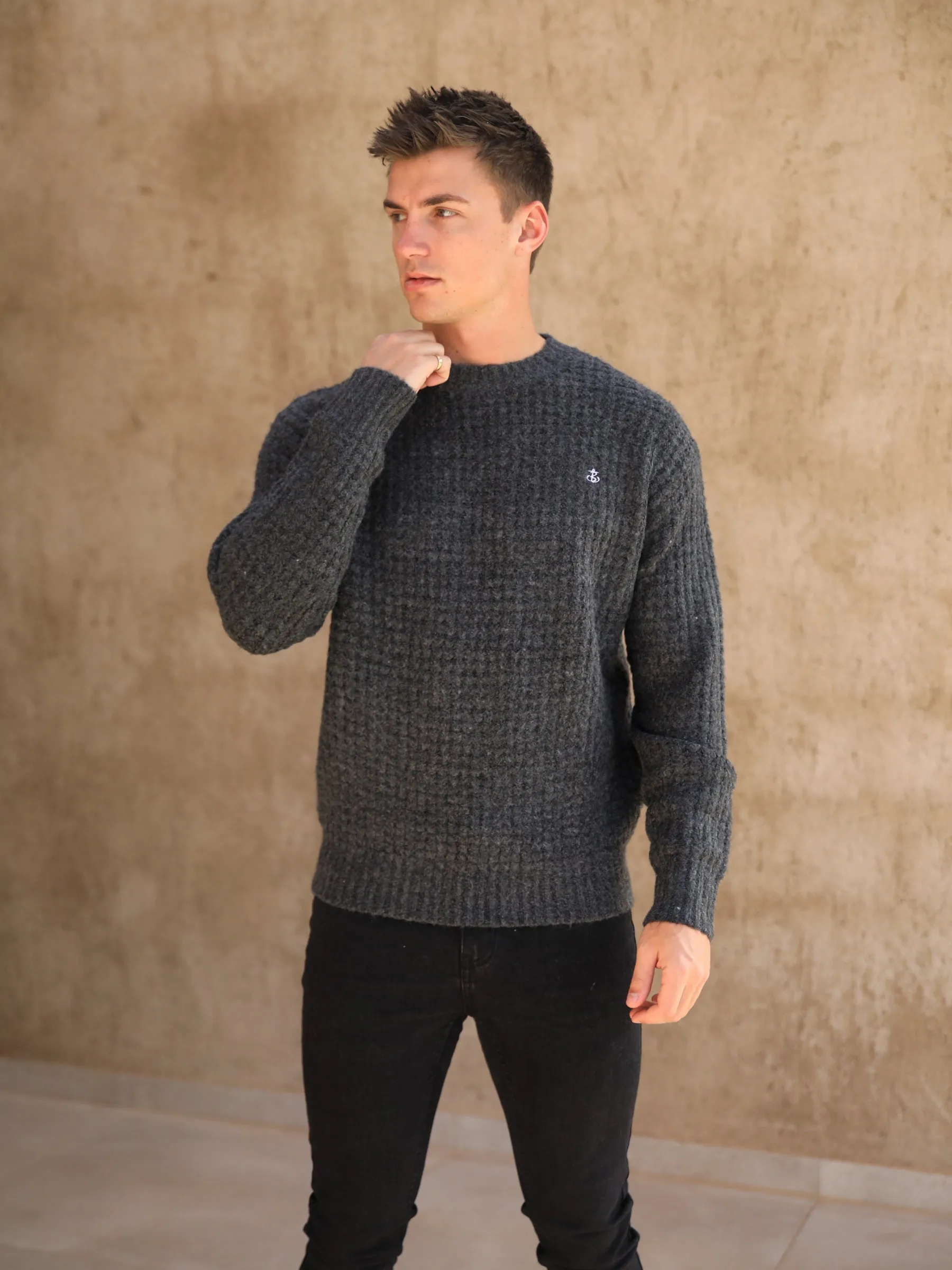 Burford Knit Jumper - Charcoal