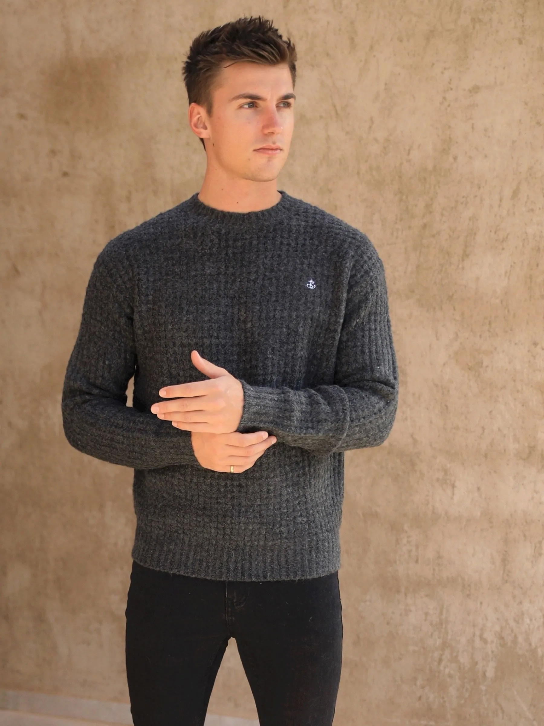 Burford Knit Jumper - Charcoal