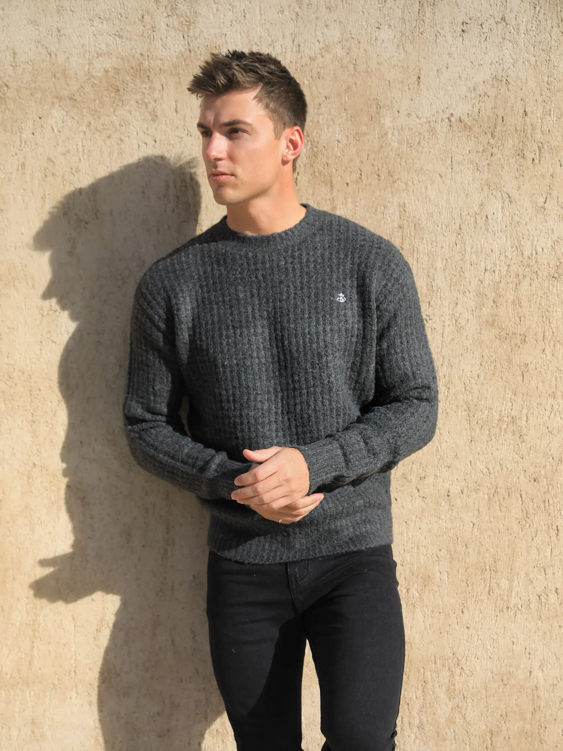 Burford Knit Jumper - Charcoal