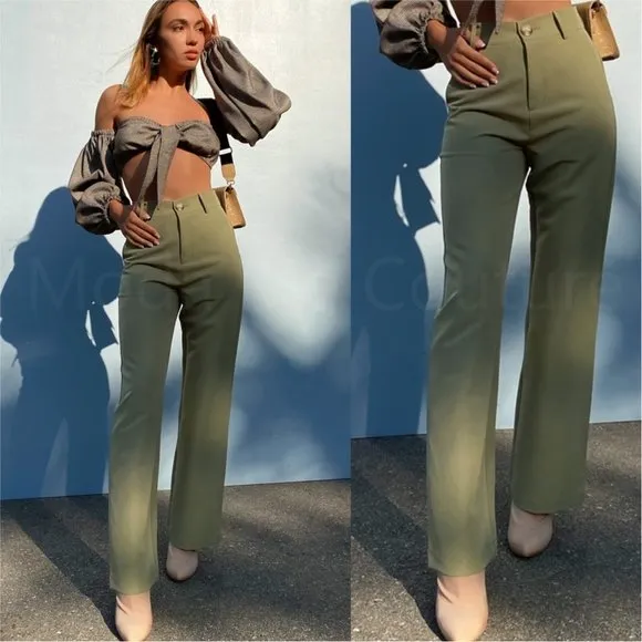 Business Olive Pants