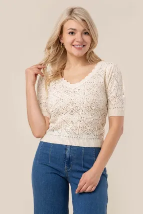 Cali Crochet knit top