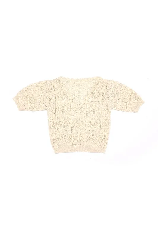 Cali Crochet knit top