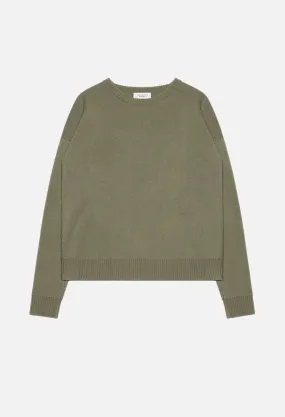 Cashmere Crew / Olive