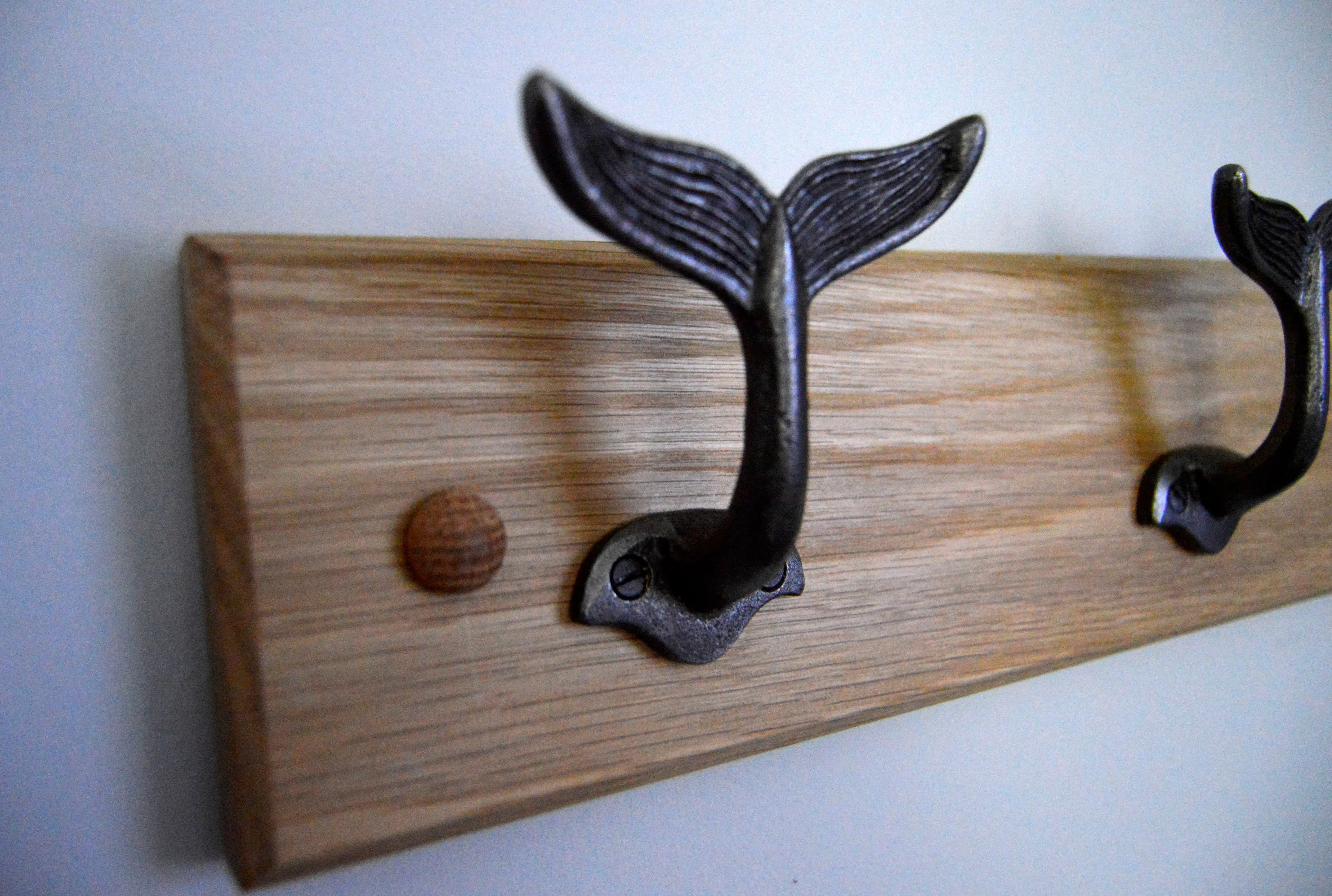 Cast Iron Whale Tail Coat Hooks