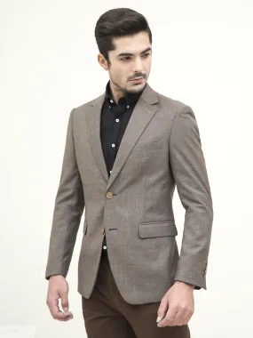 CASUAL COAT SLIM FIT BROWN