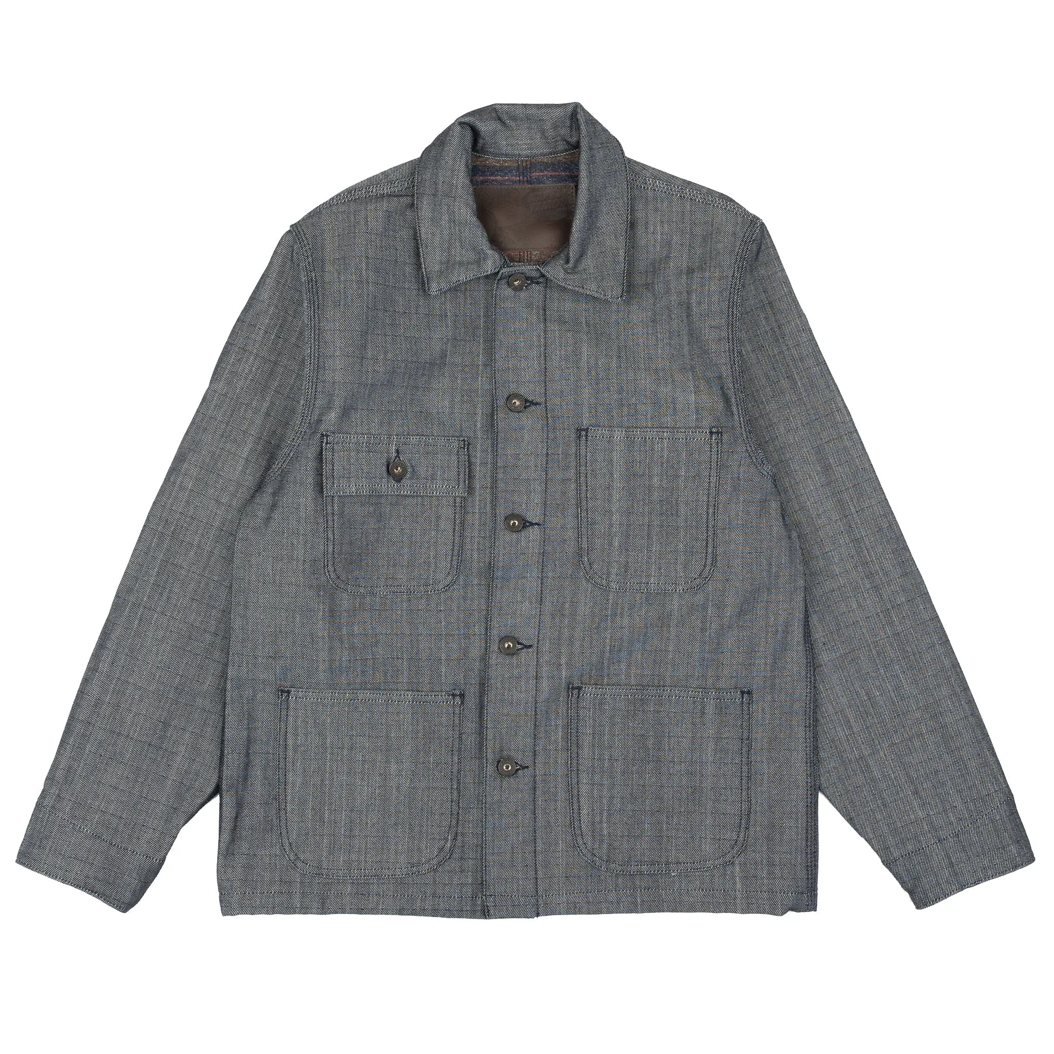 Chore Coat - Blanket Lined Denim - Indigo x White