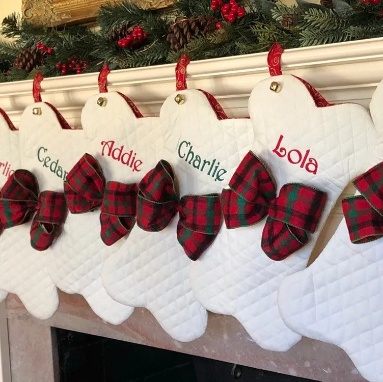 Christmas Stockings for the Entire Family with Personalization