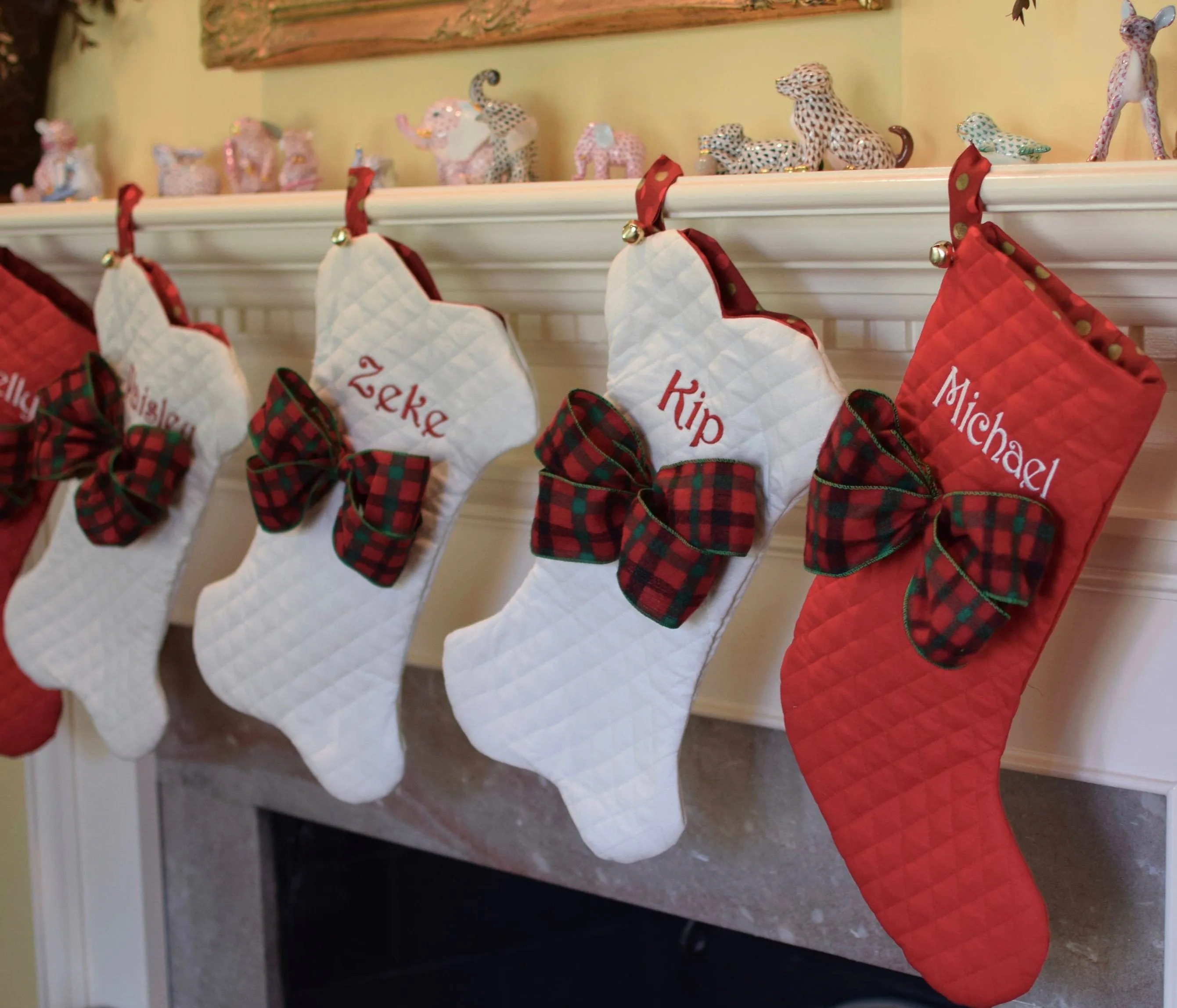 Christmas Stockings for the Entire Family with Personalization