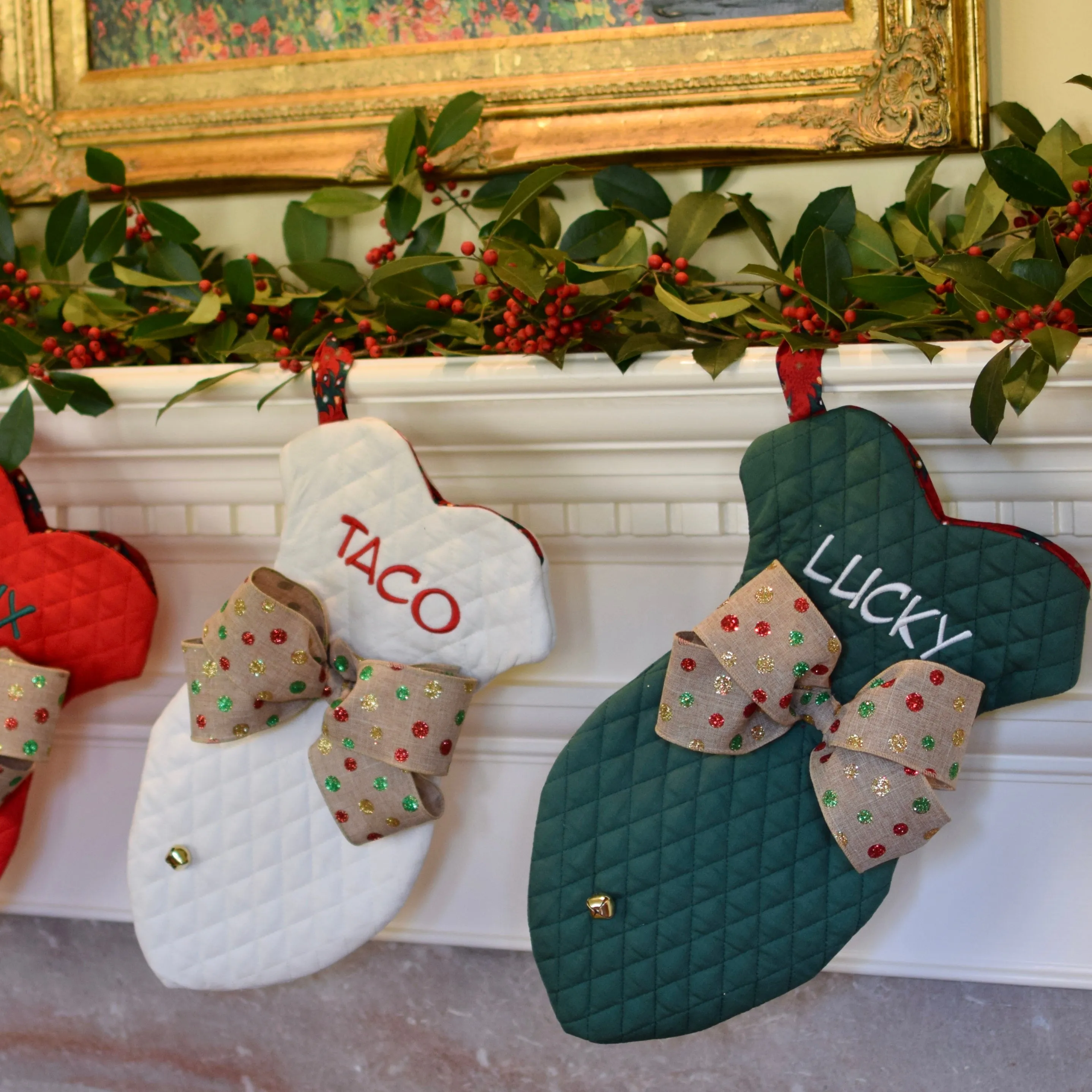 Christmas Stockings for the Entire Family with Personalization