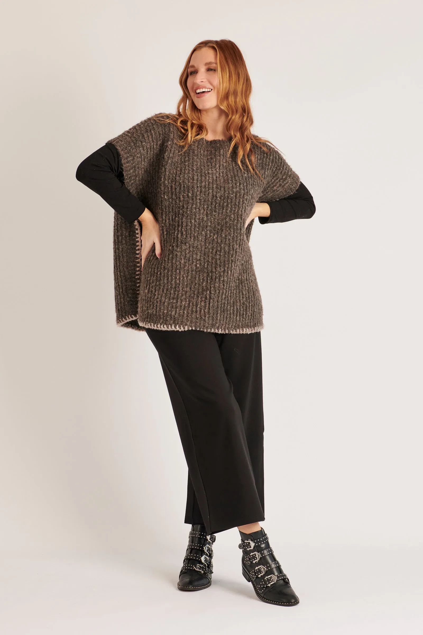 Chunky Knit Poncho