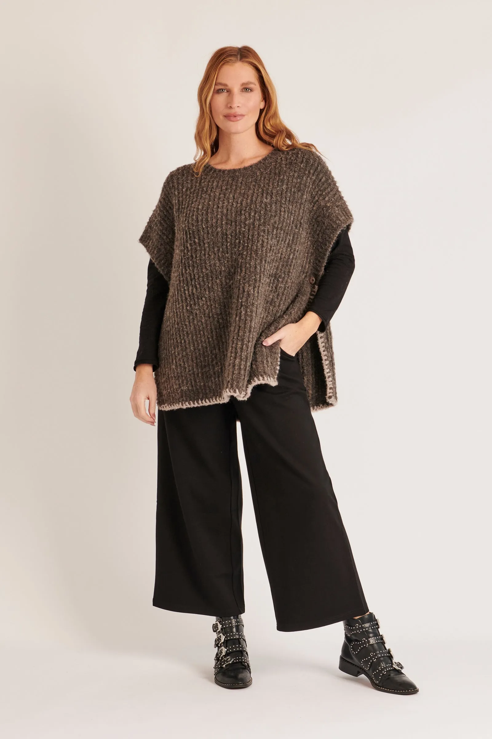 Chunky Knit Poncho