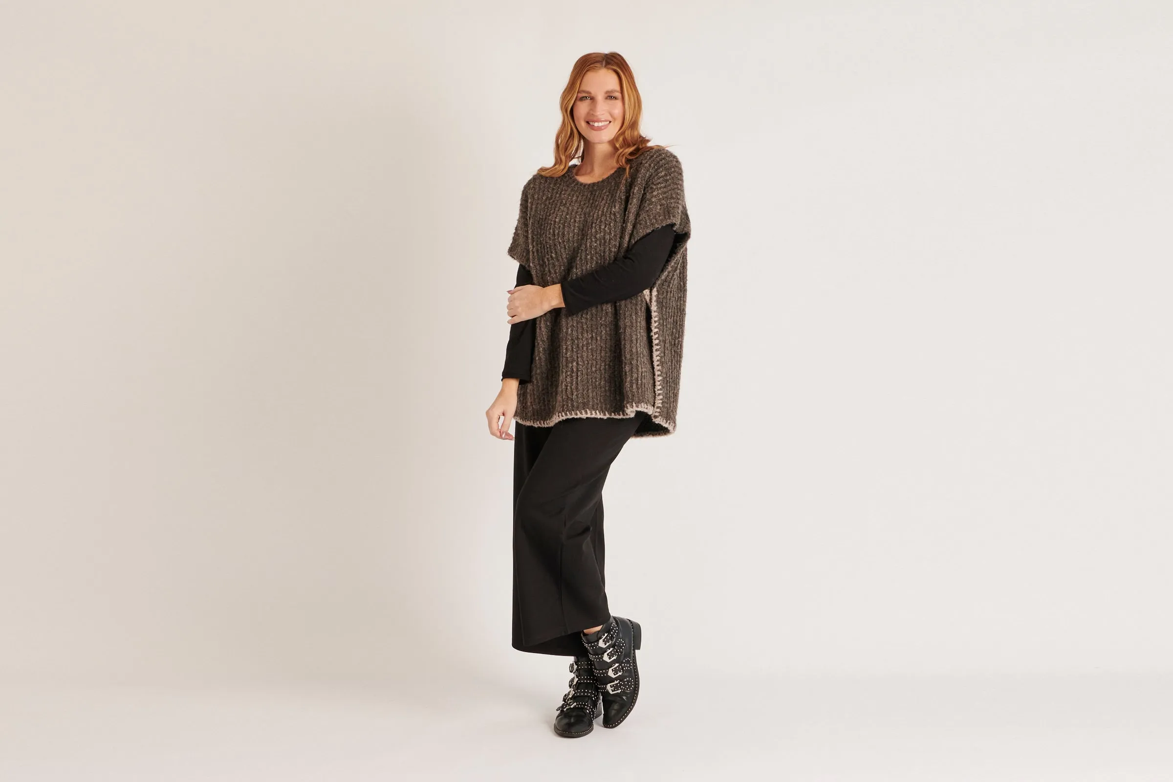 Chunky Knit Poncho