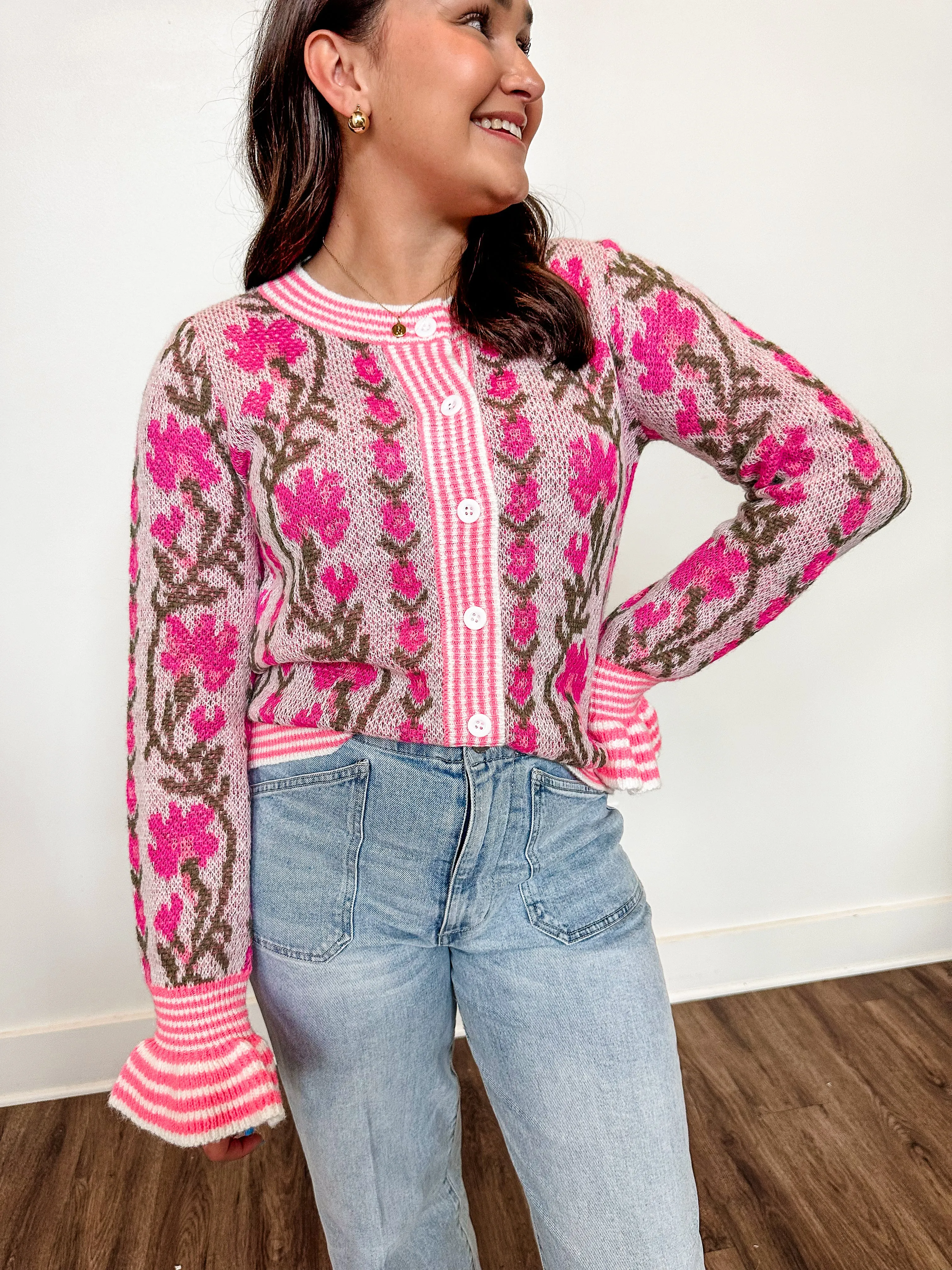 Clara Floral Cardigan