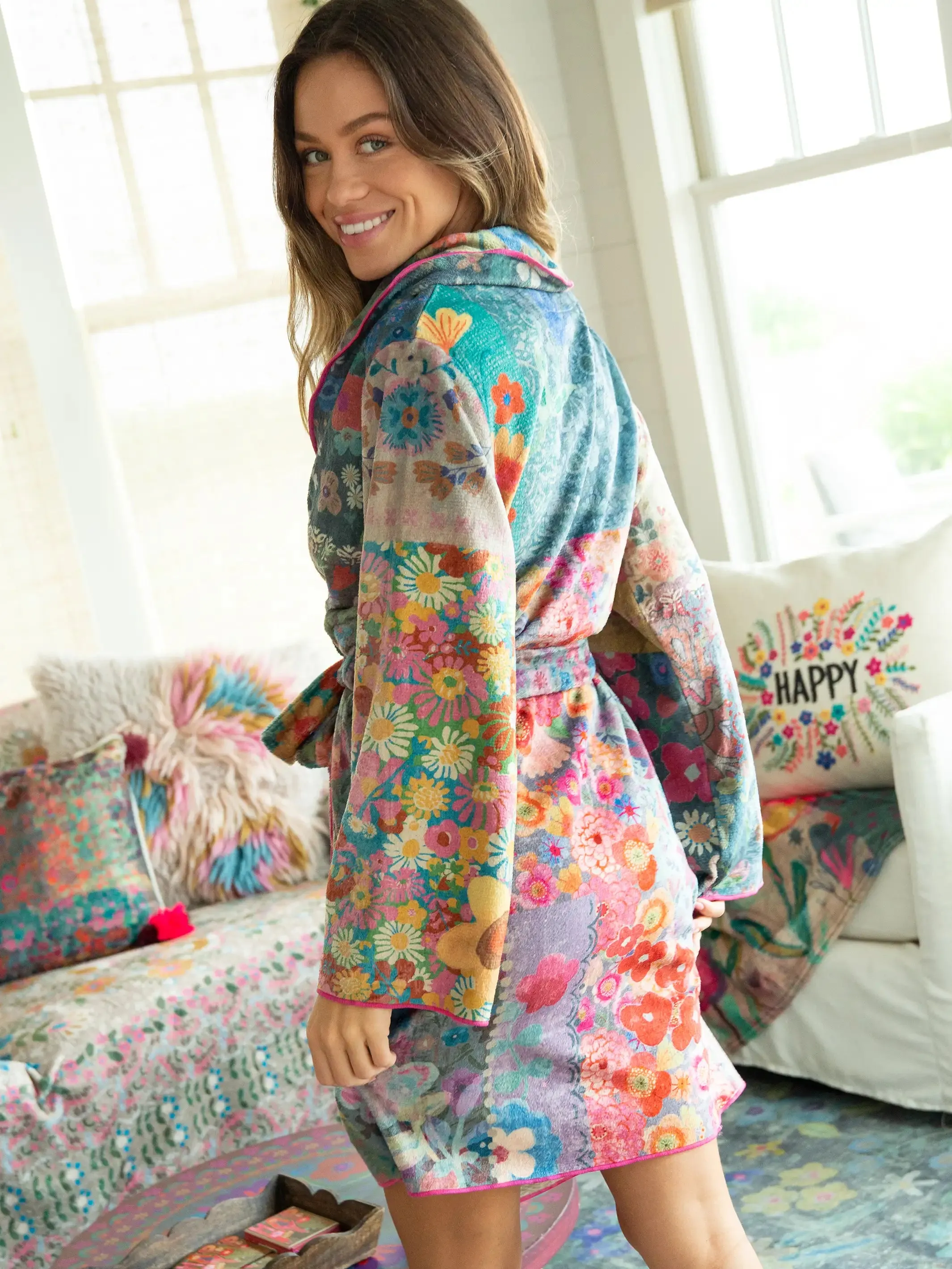 Cozy Blanket Robe - Patchwork Love