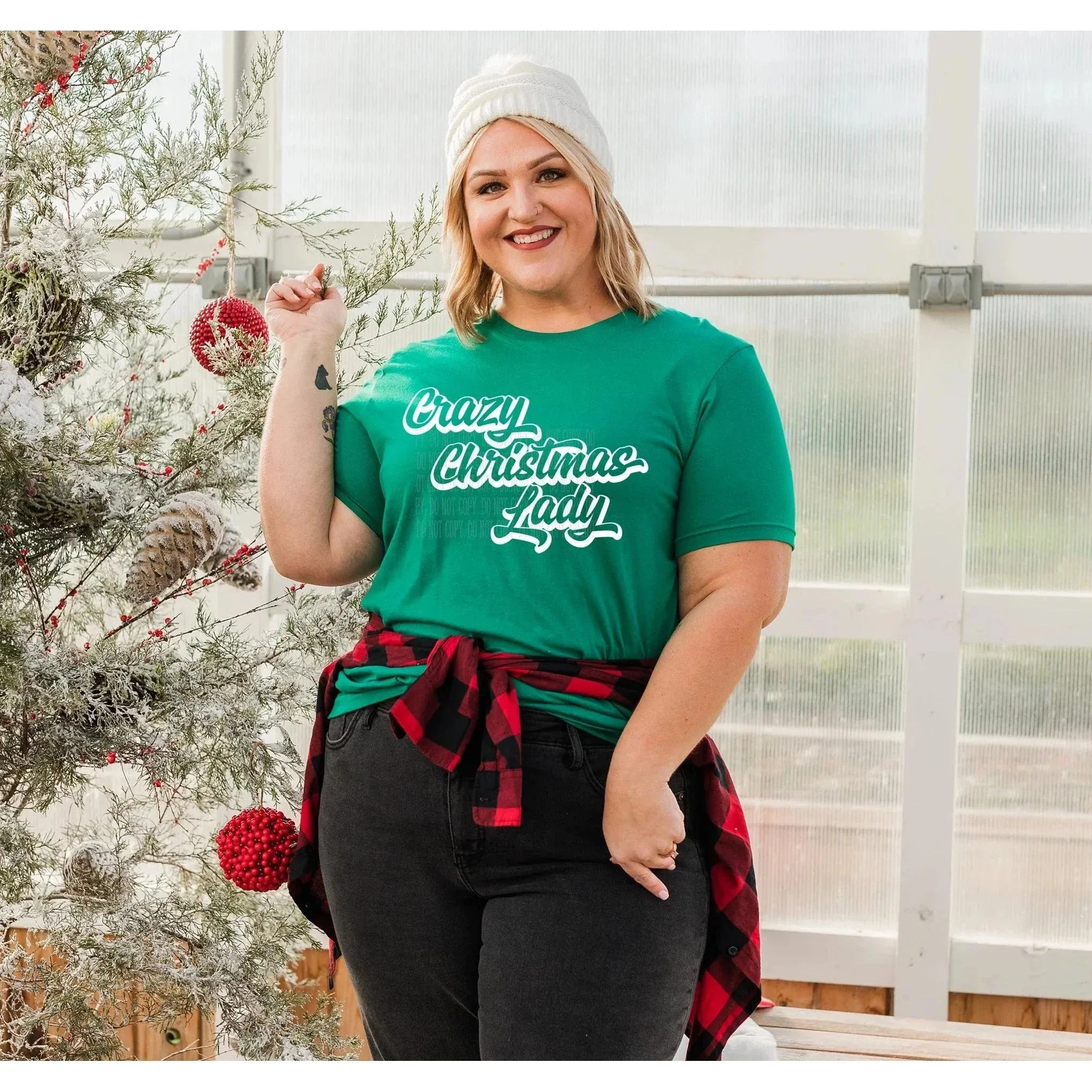 Crazy Christmas Lady~ Graphic Tee/Sweatshirt options