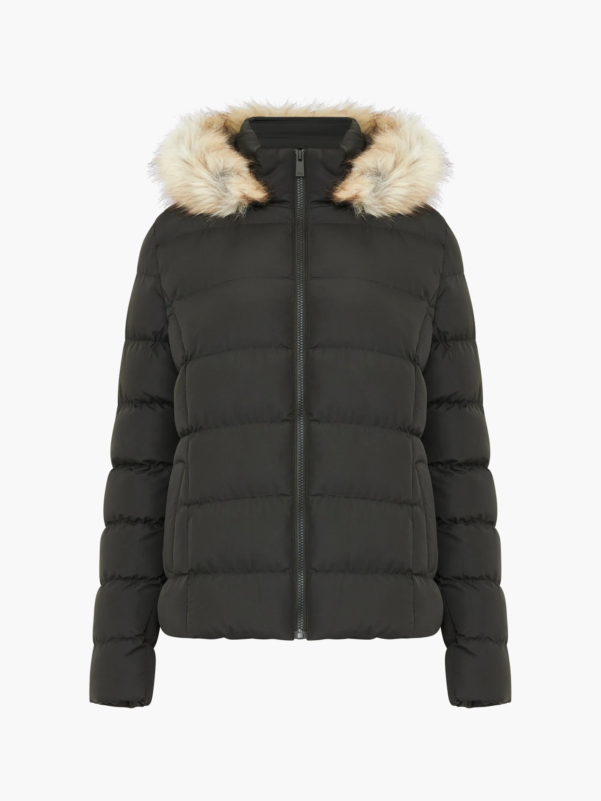 Faux Fur Hooded Puffer Coat