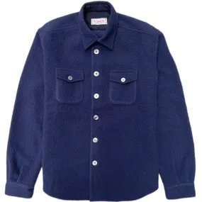 FRESH Casentino Wool Overshirt Navy