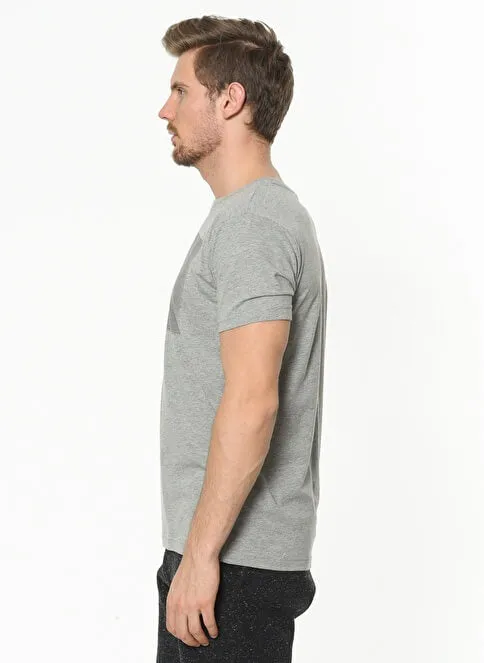 Gennaro Men Cotton Grey T-Shirt