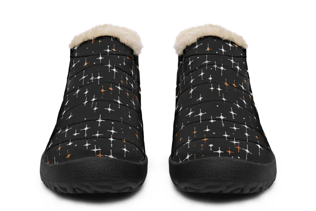 Ghost Besties Winter Sneakers - Warm & Easy Slip-On Shoes Lined with Vegan Wool with Anti-Slip Soles