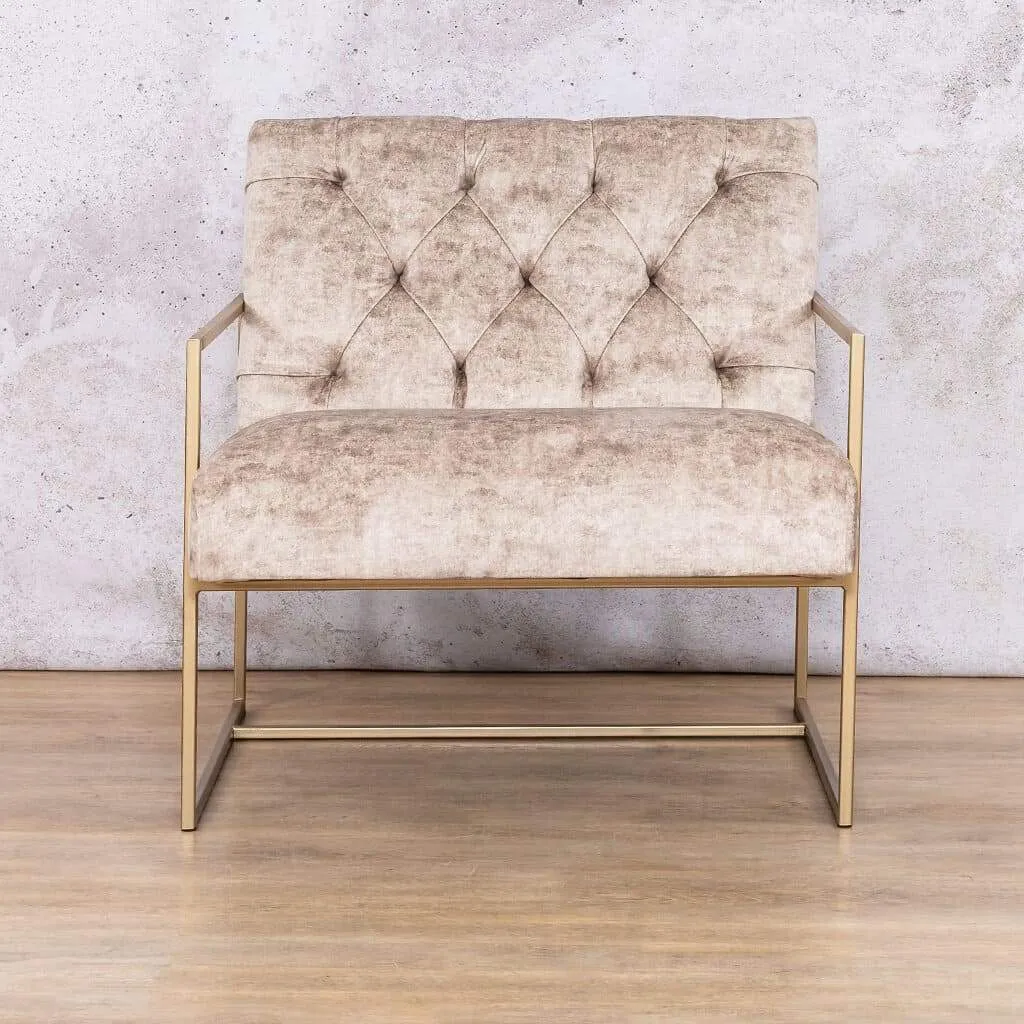 Gilmore Modern Occasional Chair - Warm Mocha Fabric