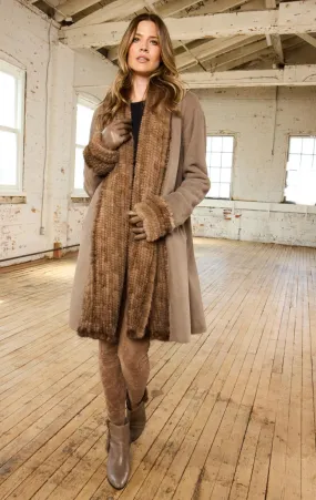 HISO - Shearling Coat with Mink Trim