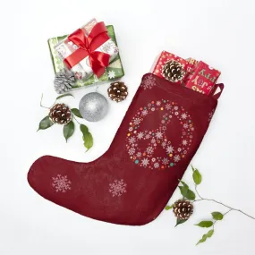 Holiday Peace Sign - Christmas Stockings