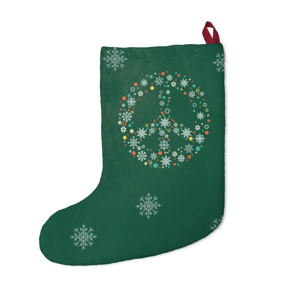 Holiday Peace Sign - Christmas Stockings