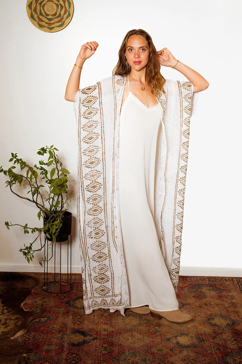 KIARA KAFTAN / KIMONO WHITE FOR MEN